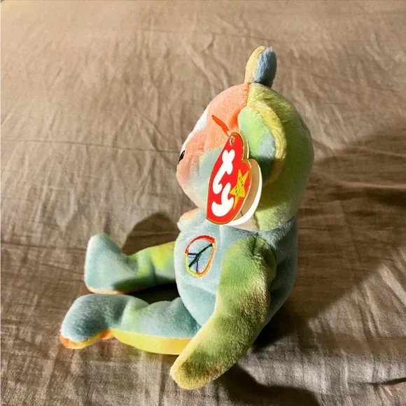 Vintage Peace bear Ty Beanie Baby - Picture 3 of 4
